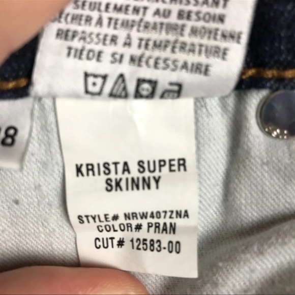 Hudson Krista Super Skinny Womens Low Rise Stretch Blue Jeans Size 28 30x29 - Picture 2 of 10